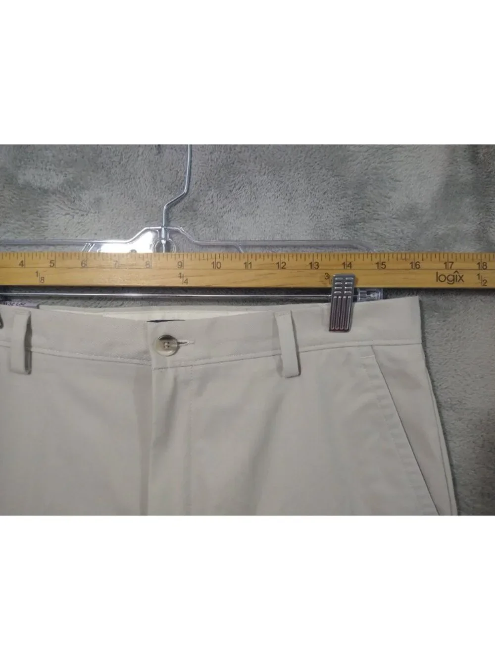 Dockers Pants 32x32 Beige Easy Khaki Classic Fit Flat Front Straight Leg